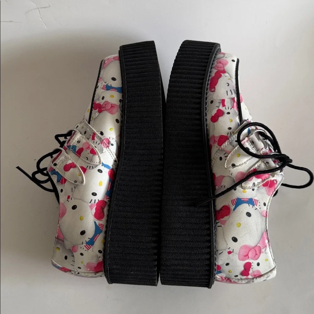 T.U.K Hello Kitty Sanrio Toys Mondo A8888 Creeper Platform Punk Shoes size 6